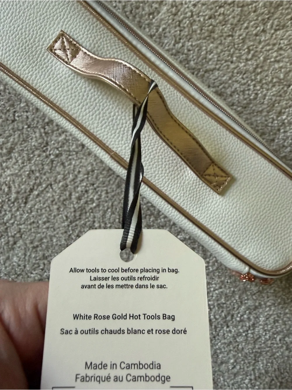 Arnold Willis White Rose Gold Hot Tools Bag
